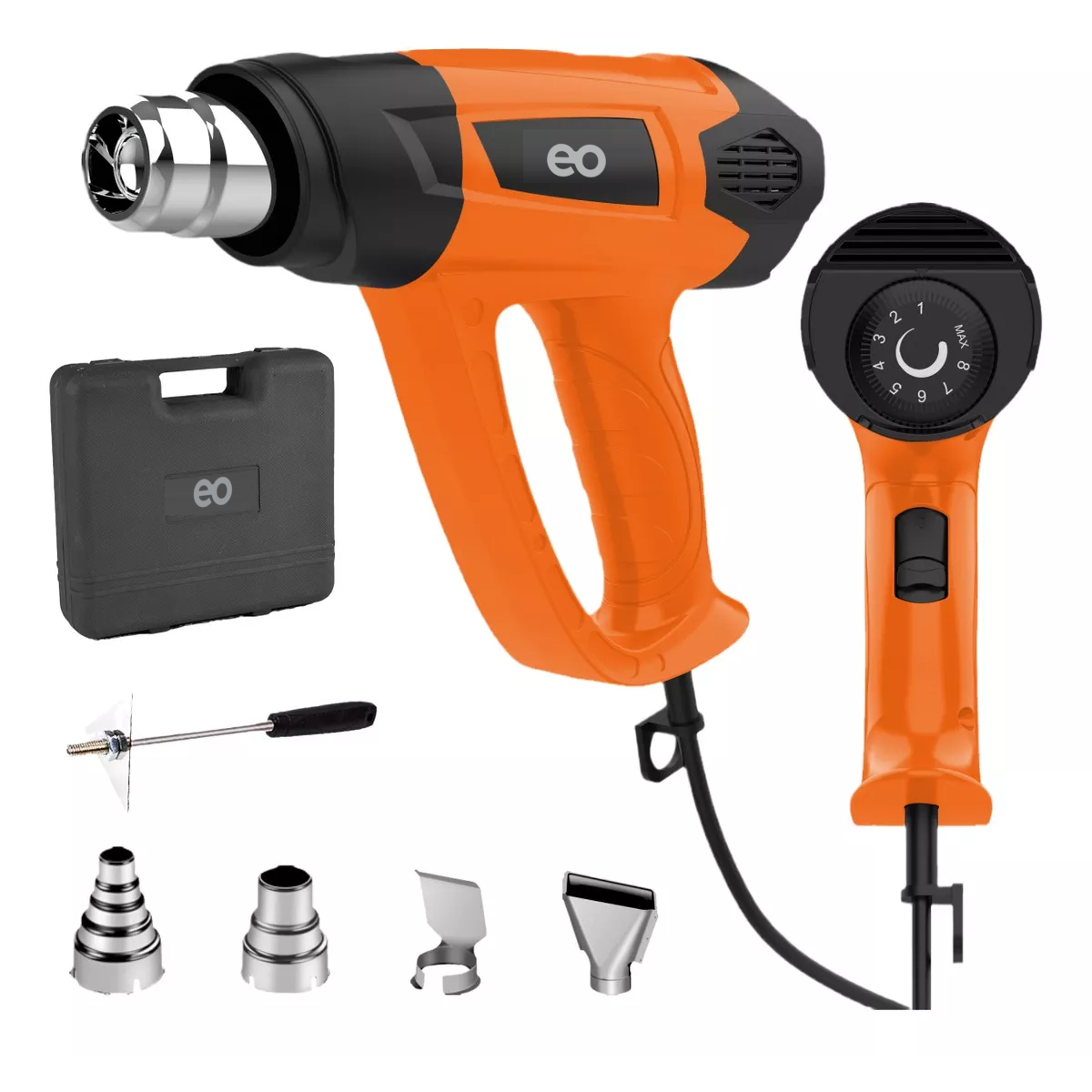 Foto 3 pulgar | Pistola De Calor 2000w Pistola Calor Temperatura Ajustable Eo Safe Imports Esi-10990-1 Naranja