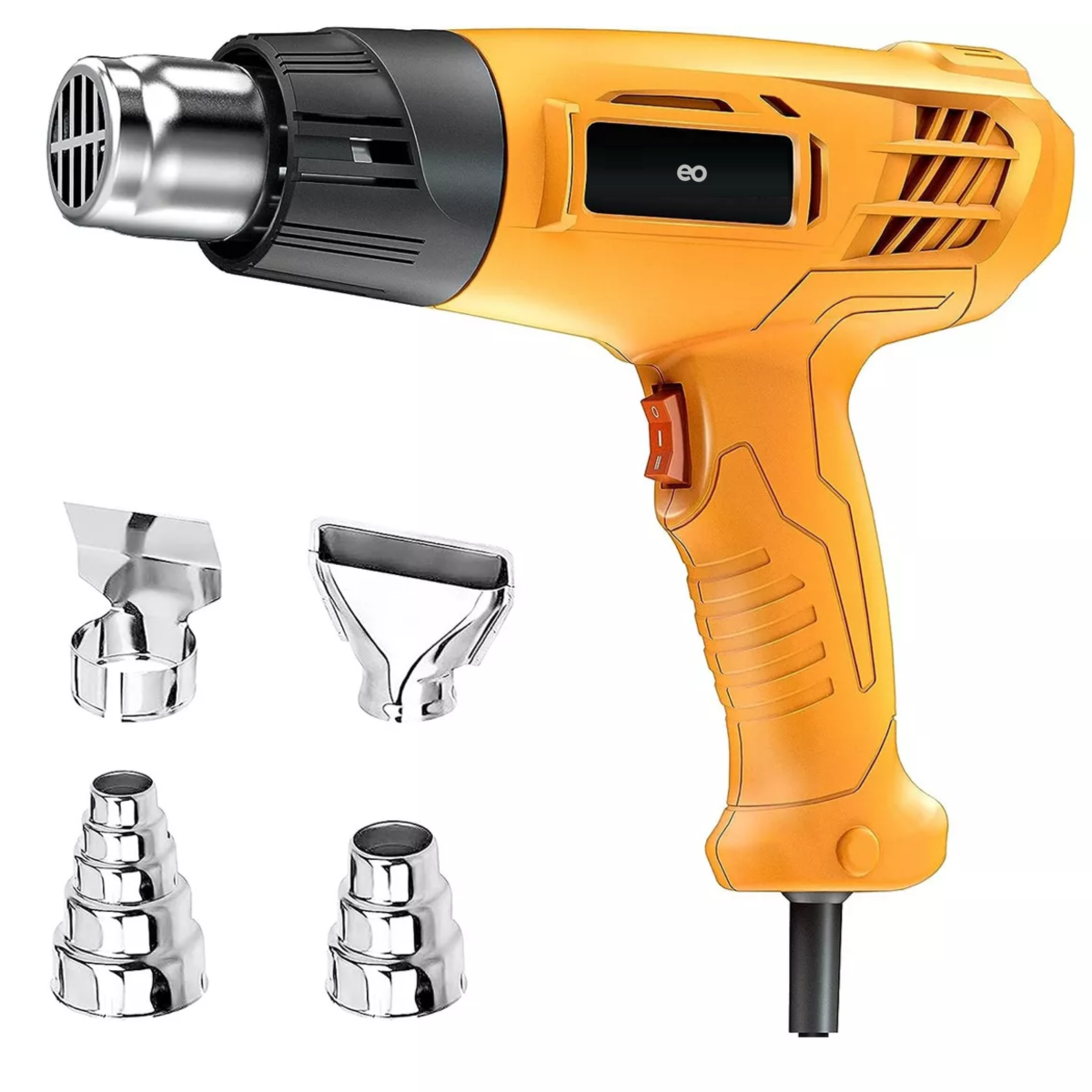 Foto 2 pulgar | Pistola De Calor De 2000w Temperatura Regulable 4 Boquillas Eo Safe Imports Esi-12558-1 Amarillo