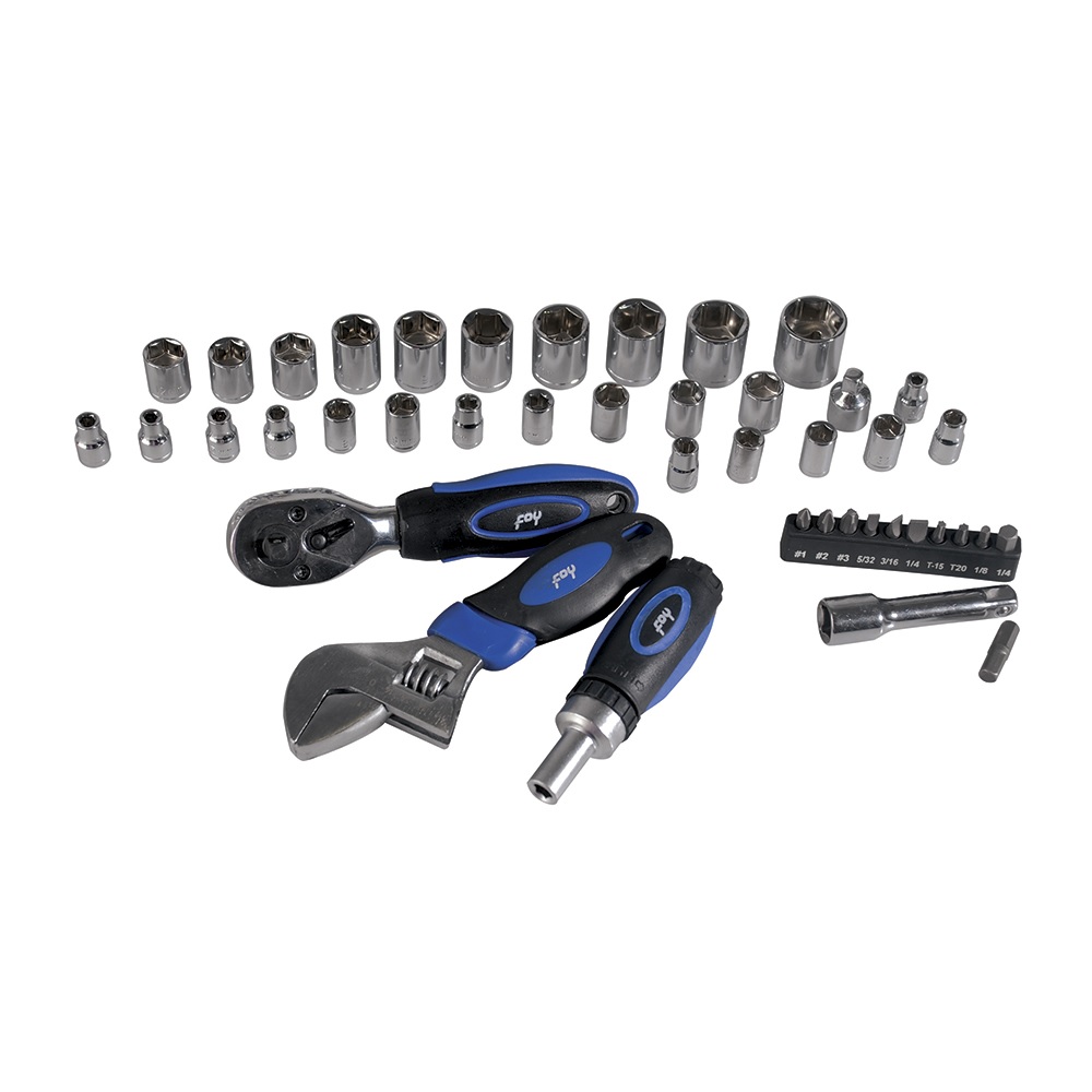 Foy 144035 Juego Combinado De Herramienta, 45 Piezas