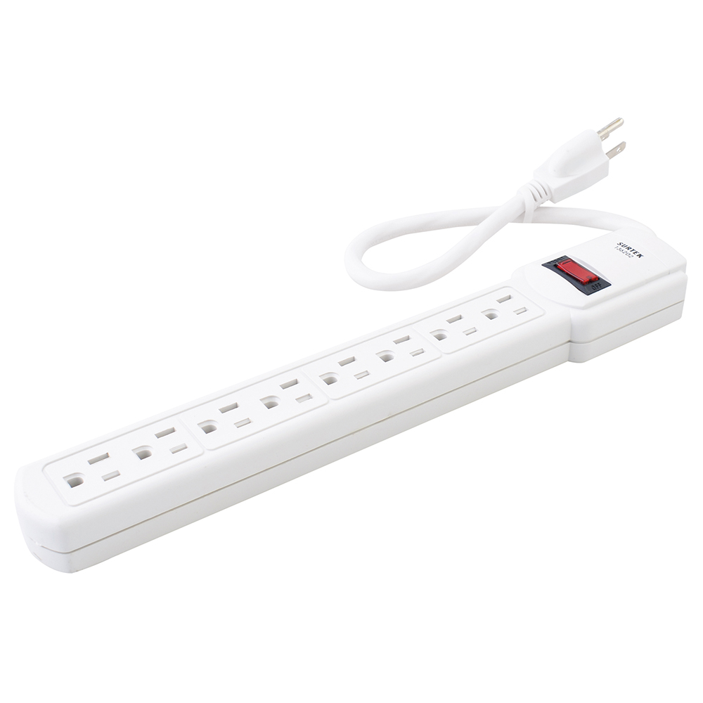 Surtek 136202 Multicontacto 7 Entradas Cable 30 Cm