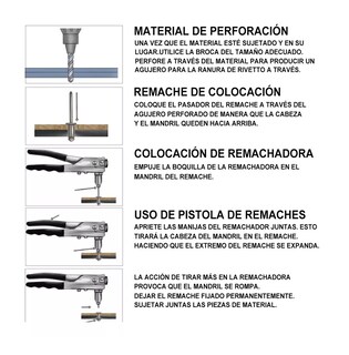 Foto 3 | Remachadora Profesional Lab.g De 8 In C/boquillas De Cambio Rápido Negro Con Naranja