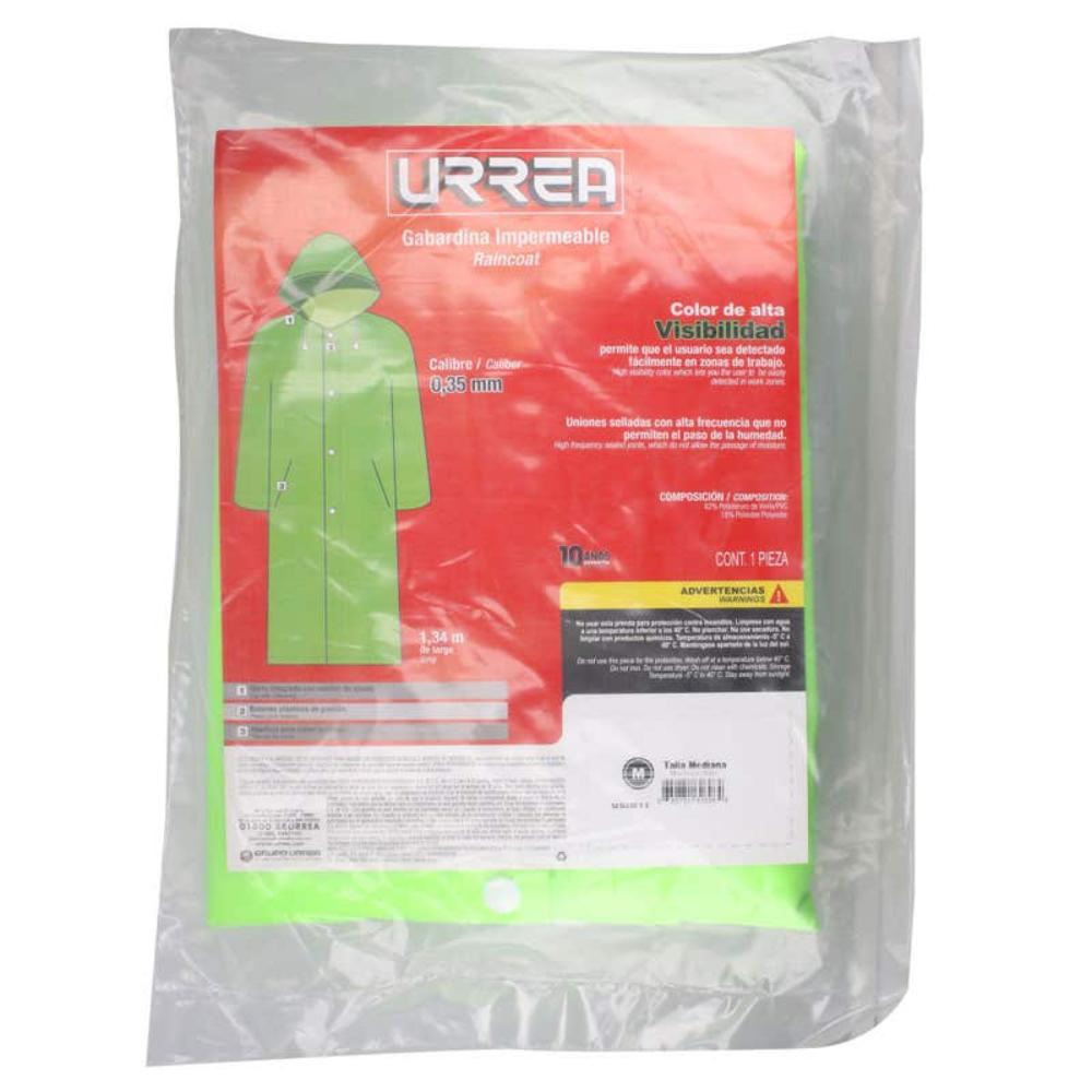 Foto 2 | Gabardina Impermeable Alta Visibilidad Urrea Verde