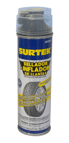 Foto 2 pulgar | Sellador Llantas Poncholina 15oz Presuriza Vulcaniza Surtek