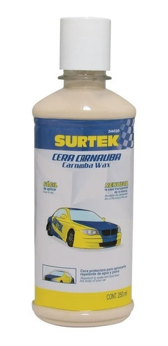 Foto 2 pulgar | Cera Abrillantador Pintura Fácil Uso 250ml Auto Surtek