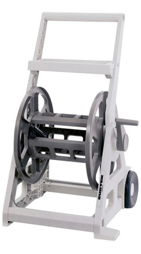Porta Manguera Gris C/ruedas Capacidad 75 M Surtek