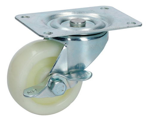 Rodaja Polipropileno Giratoria 3pulg Con Freno Surtek