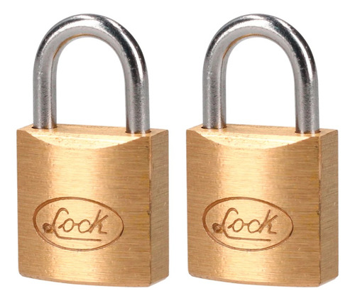 Foto 1 | Juego Candado P/llave Cortina Latón 2 Pzs 20mm Lock