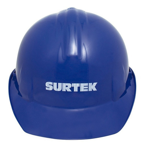 Casco Seguridad Ajuste Intervalos Polietileno Azul Surtek
