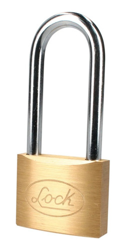 Foto 2 pulgar | Candado Seguridad Latón Largo 50mm Llave Estándar Lock