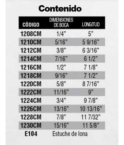 Foto 4 pulgar | Juego 12 Llaves Combinadas Matraca Acero Cromo Urrea