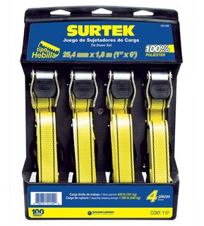 Foto 1 | Juego 4 Sujetadores 1pulg 25.4mm Hebilla Poliéster Surtek