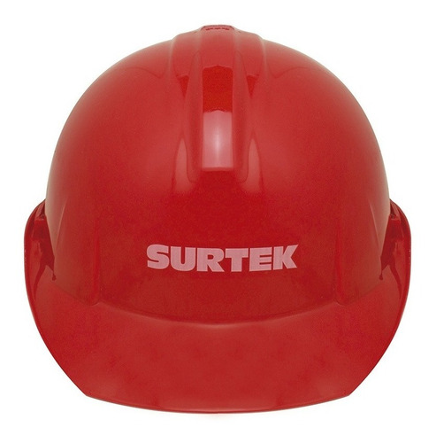 Foto 2 pulgar | Casco Seguridad Ajuste Intervalos Polietileno Rojo Surtek