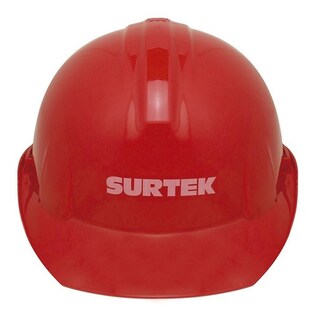 Foto 1 | Casco Seguridad Ajuste Intervalos Polietileno Rojo Surtek