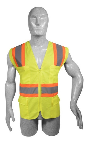 Foto 1 | Chaleco Alta Visibilidad 6 Bolsas Amarillo Unitalla Surtek