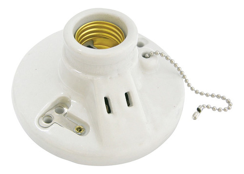 Foto 2 pulgar | Portalámpara Porcelana Techo Cadena Ladrón 127v Surtek