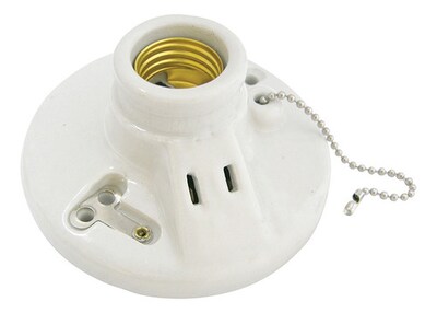 Foto 1 | Portalámpara Porcelana Techo Cadena Ladrón 127v Surtek