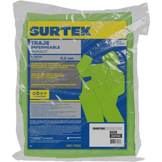Foto 2 | Traje Impermeable De Alta Visibilidad 2 Piezas Surtek Verde