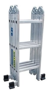 Foto 1 | Escalera Multiposicion 12 Peldaños Surtek 3.83 Mts Tipo 2