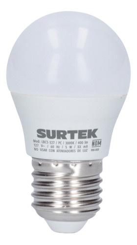 Foto 2 pulgar | Lámpara De Led Tipo Bulbo 14w Luz Cálida Lbc14 Surtek