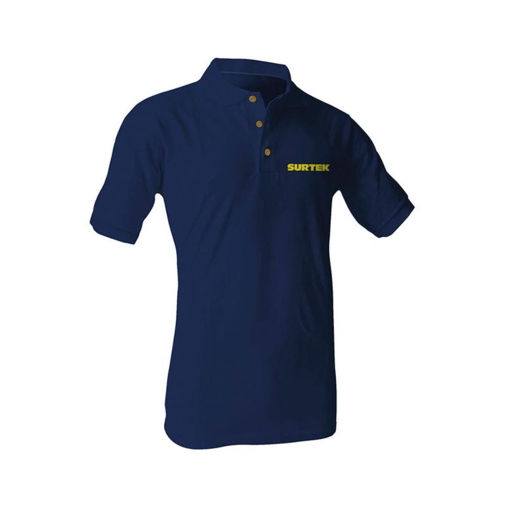 Foto 2 pulgar | Playera Tipo Polo Caballero Manga Corta Surtek Azul.