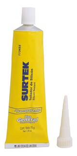 Foto 1 | Silicón Uso General Tubo Transparente Contenido 70gr Surtek
