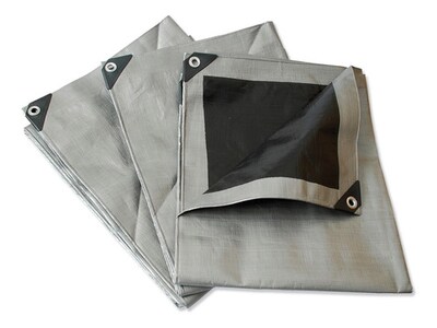 Foto 1 | Lona Reforzada Plateada 12x17m Polietileno Plata Surtek