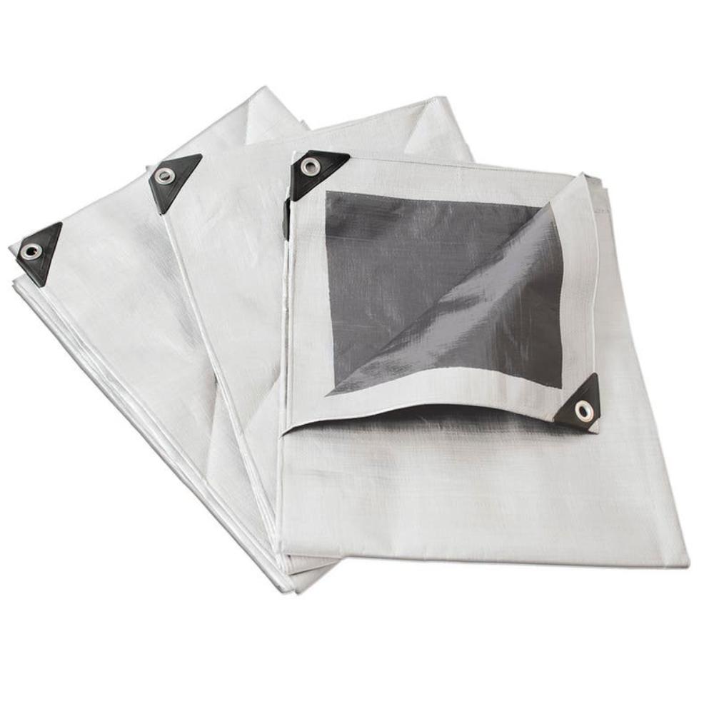 Lona Reforzada Polietileno Fondo Negro 3 X 3 M Foy Blanca