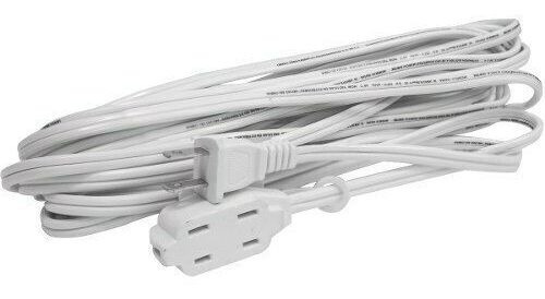 Extensión Eléctrica Doméstica Color Blanco, 4 M Surtek
