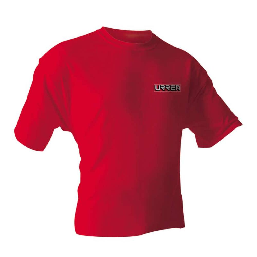 Playera Manga Corta Cuello Redondo Poliéster Rojo Urrea.