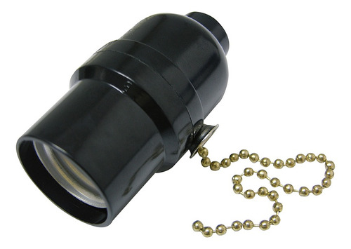 Foto 1 | Portalámpara Con Cadena Negro 250v 136656 Surtek