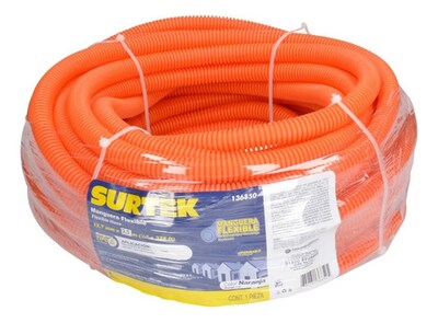 Foto 2 | Manguera Flexible P/cable 100m 1/2 Reforzada Naranja Surtek