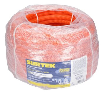 Foto 3 | Manguera Flexible P/cable 100m 1/2 Reforzada Naranja Surtek