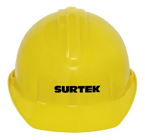 Casco Seguridad Ajuste Matraca Polietileno Amarillo Surtek