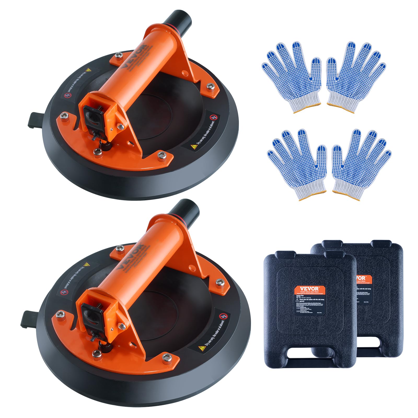 Foto 2 pulgar | Ventosa De Vidrio Vevor 8 Heavy Duty Con Mango De Abs, 100 Kg - Venta Internacional.