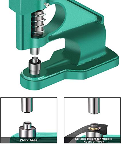 Foto 6 pulgar | Máquina De Ojales Yosoo, Perforadora Manual De Alta Resistencia Con 3 Troqueles - Venta Internacional.