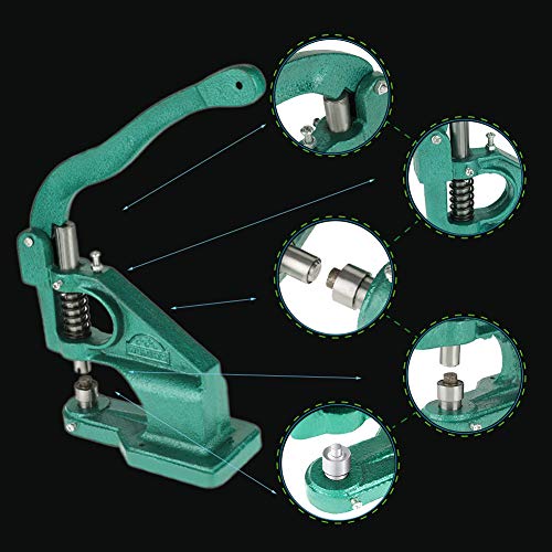 Foto 8 pulgar | Máquina De Ojales Yosoo, Perforadora Manual De Alta Resistencia Con 3 Troqueles - Venta Internacional.