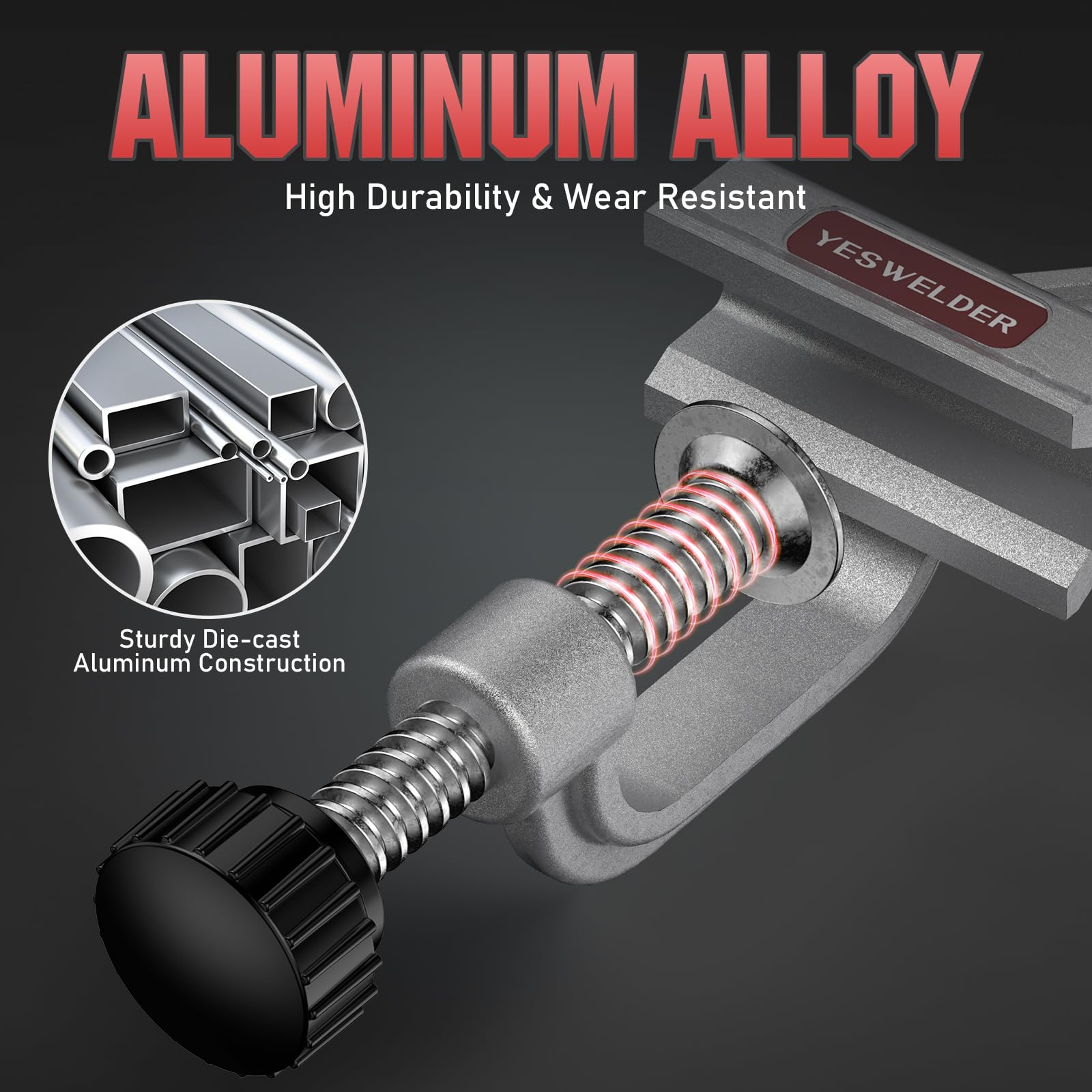Foto 5 pulgar | Abrazadera De Tubo Yeswelder 10-180° De Aleación De Aluminio Ajustable - Venta Internacional.