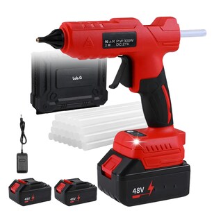 Foto 1 | Pistola De Silicon Caliente Inalambrica 300w Con 30 Barras Rojo Negro