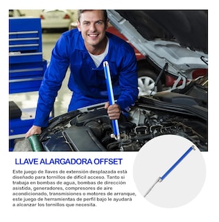 Foto 3 | Llave De Extensión Offset Llave De Extensión Multifuncional Azul