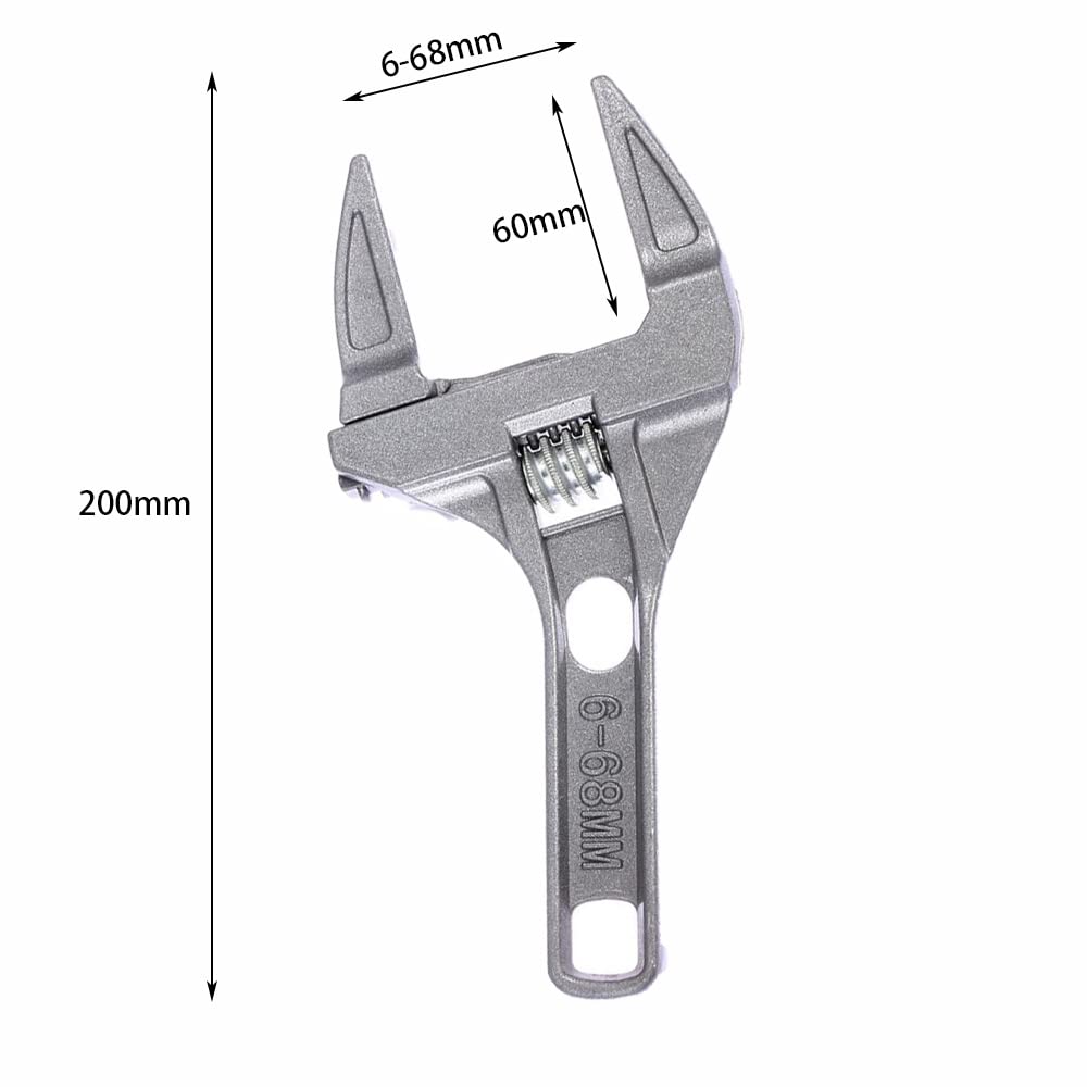 Foto 3 pulgar | Llave Ajustable Homesogood  Mango Corto  Aleación De Aluminio De 6-68 Mm - Venta Internacional.