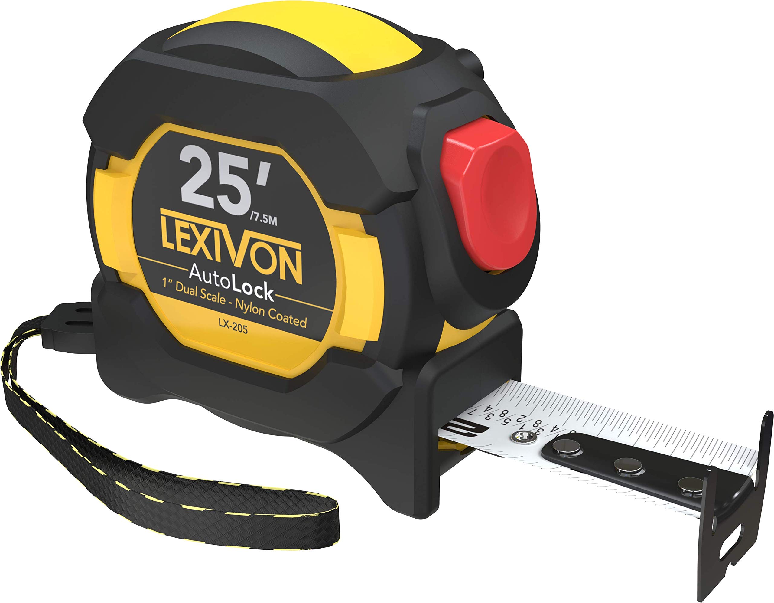 Cinta Métrica Lexivon Lx-205 Con Revestimiento De Nailon Autolock De 7,5 M/25 Pies - Venta Internacional.