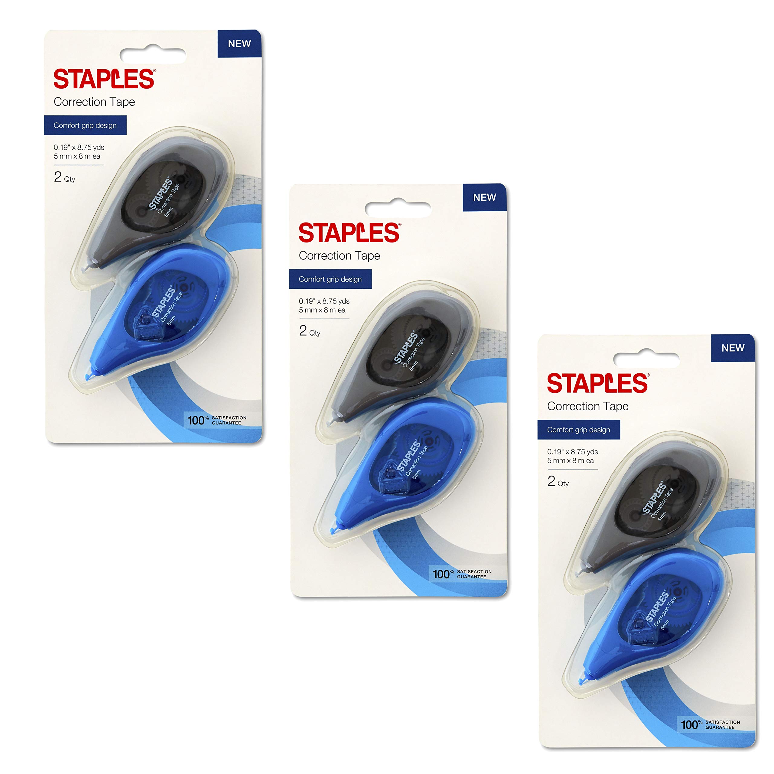 Foto 2 pulgar | Cinta Correctora Staples Topwinder Comfort Grip, 6 Unidades - Venta Internacional.