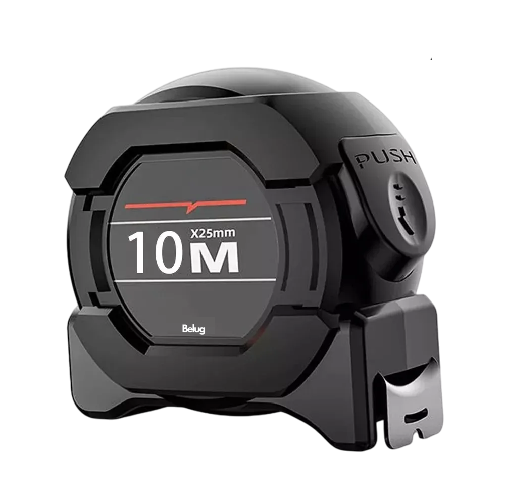 Foto 2 pulgar | Cinta Metrica Belug Flexometro Regla Retractil Fluorescente 10m Negro