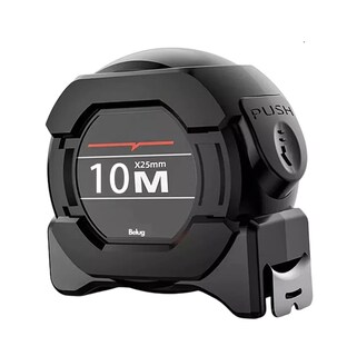 Foto 1 | Cinta Metrica Belug Flexometro Regla Retractil Fluorescente 10m Negro
