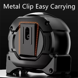 Foto 5 | Cinta Metrica Belug Flexometro Regla Retractil Fluorescente 10m Negro