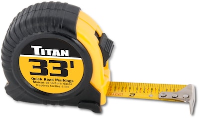 Foto 1 | Cinta Métrica Titan 10908, 10 M/33 Pies, Marcas De Lectura Rápida - Venta Internacional.