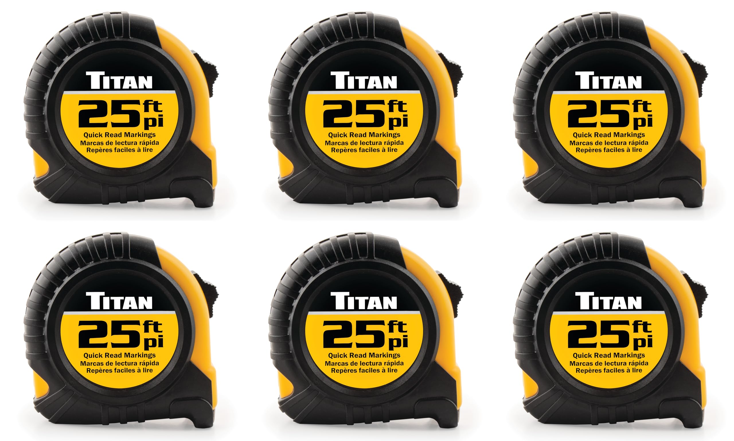 Foto 2 pulgar | Juego De Cintas Métricas Titan 10925 De 7,6 M Con Marcas Fáciles De Leer - Venta Internacional.