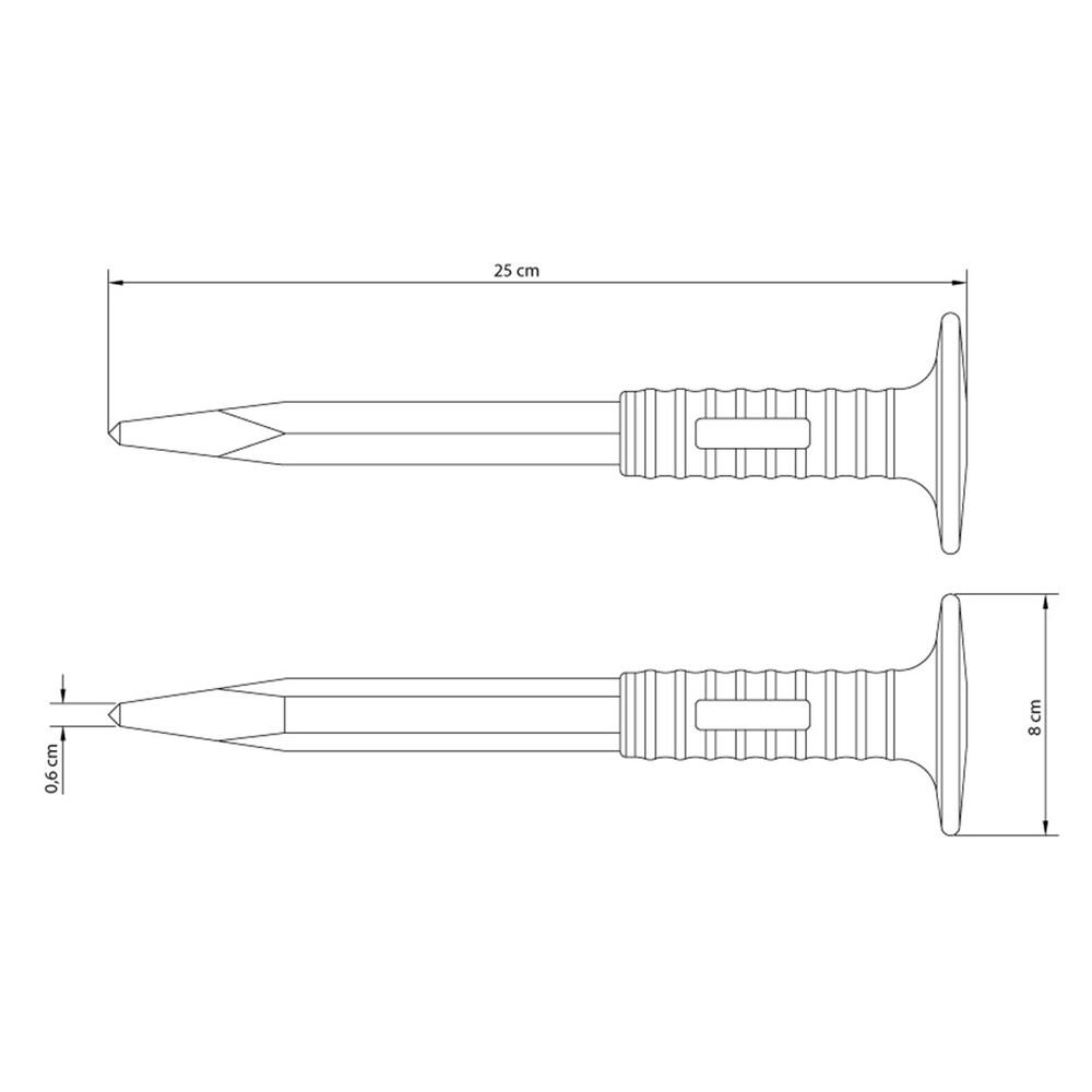 Foto 2 | Cincel Punta con Mango Tramontina de 10''