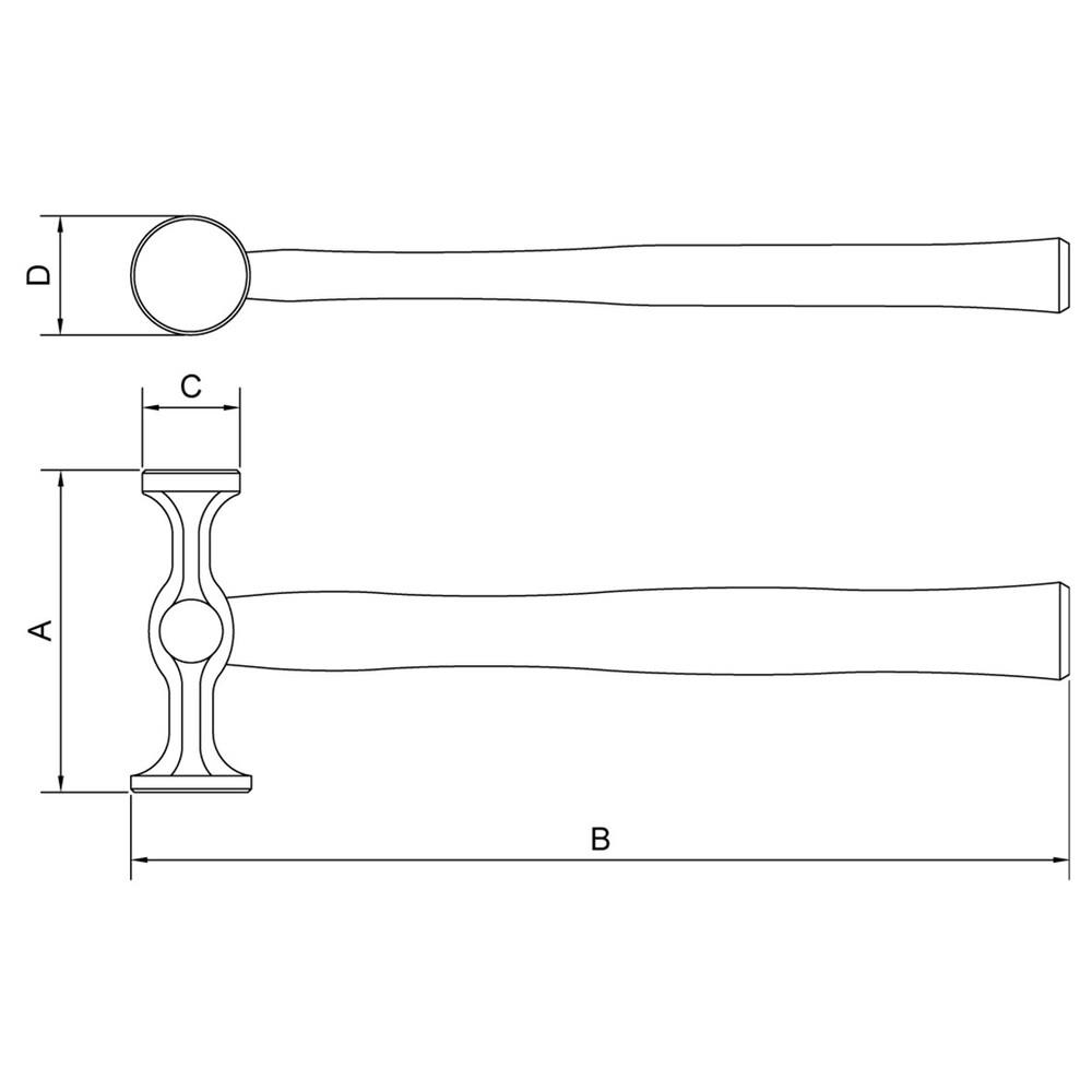 Foto 3 pulgar | Martillo para Bases Planas Tramontina Pro 310g