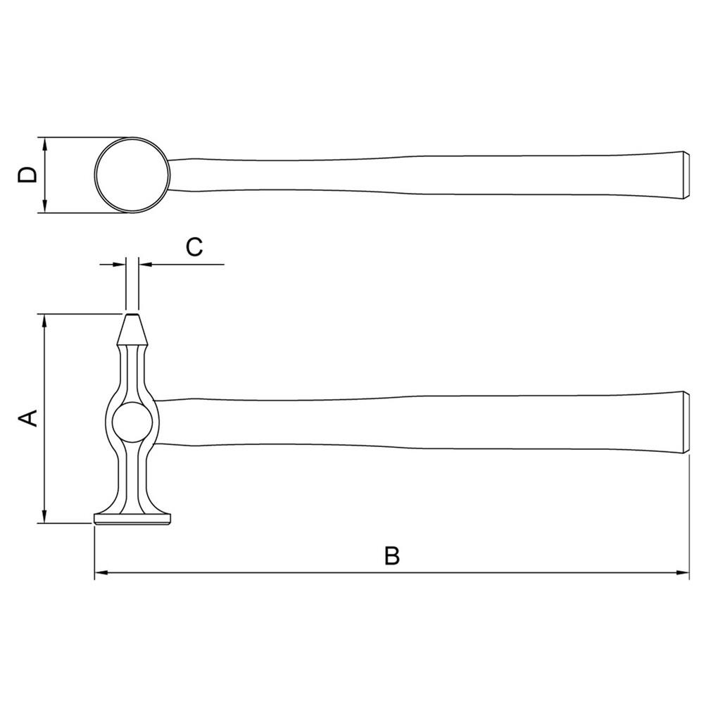 Foto 3 pulgar | Martillo Para Chapista Tramontina